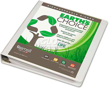 Samsill Plant-Based 3 Inch Durable D-Ring, View Binder, Eco-Friendly, USDA Certified Biobased, 4 Count, Pack of 1, Boho Assortment