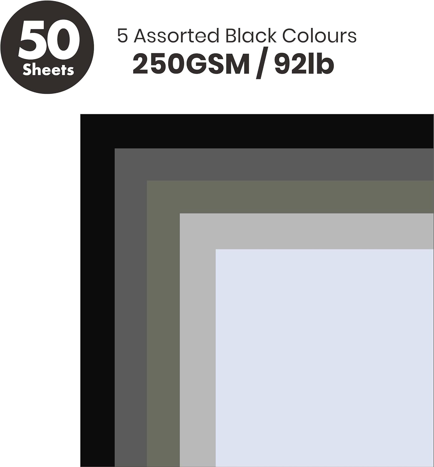 BearBoss Brown Cardstock Paper 8.5x11 50 Sheets, Heavyweight 92lb Cover for Crafts DIY Cards Making