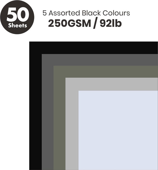 BearBoss Brown Cardstock Paper 8.5x11 50 Sheets, Heavyweight 92lb Cover for Crafts DIY Cards Making