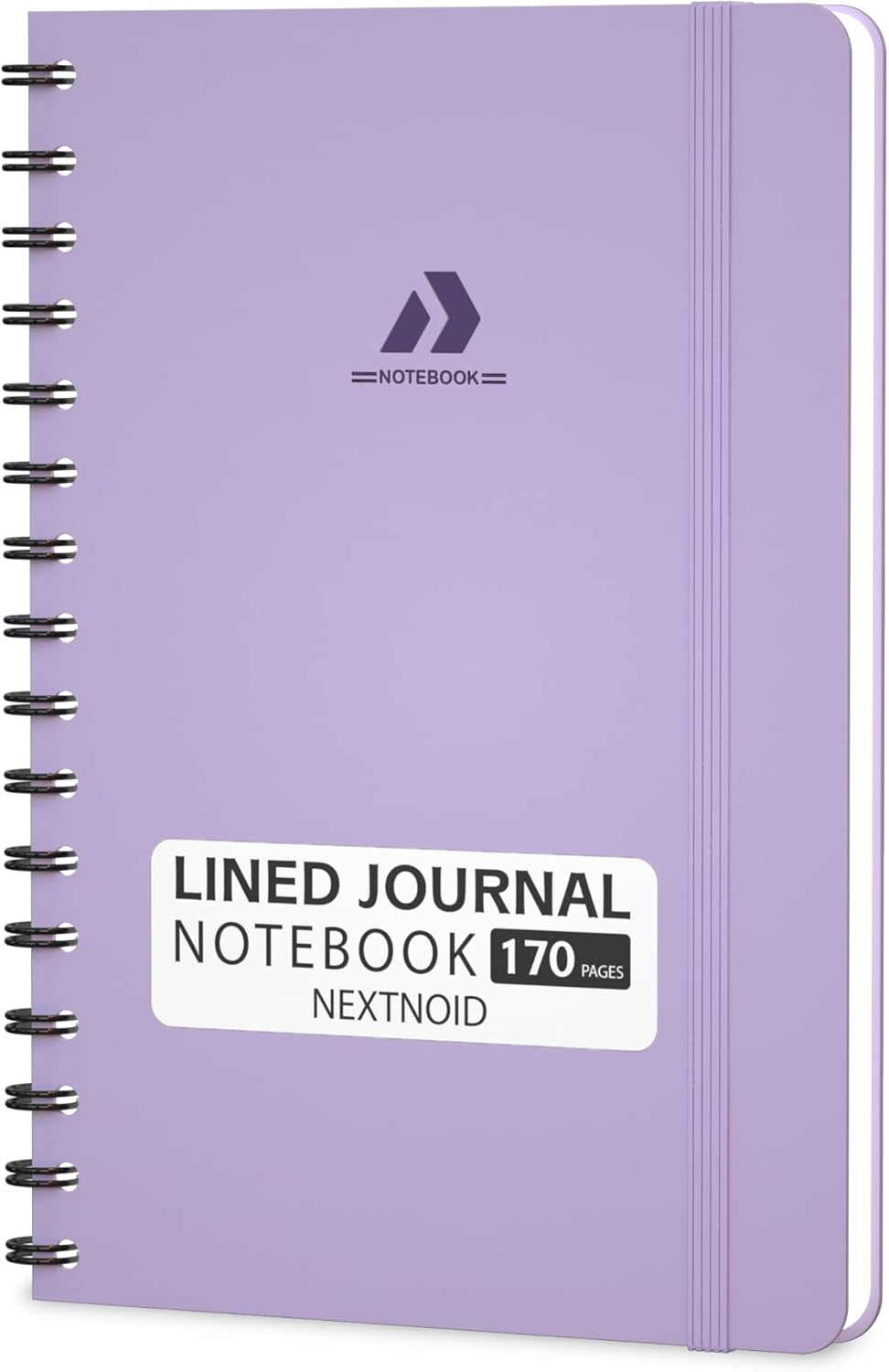 Nextnoid Lined Spiral Notebook Journal For Women & Men - A5(5.8" x 8.3") 170 Pages, Hardcover Notebooks for Work & Note Taking, College Ruled Journals for Writing - Grey