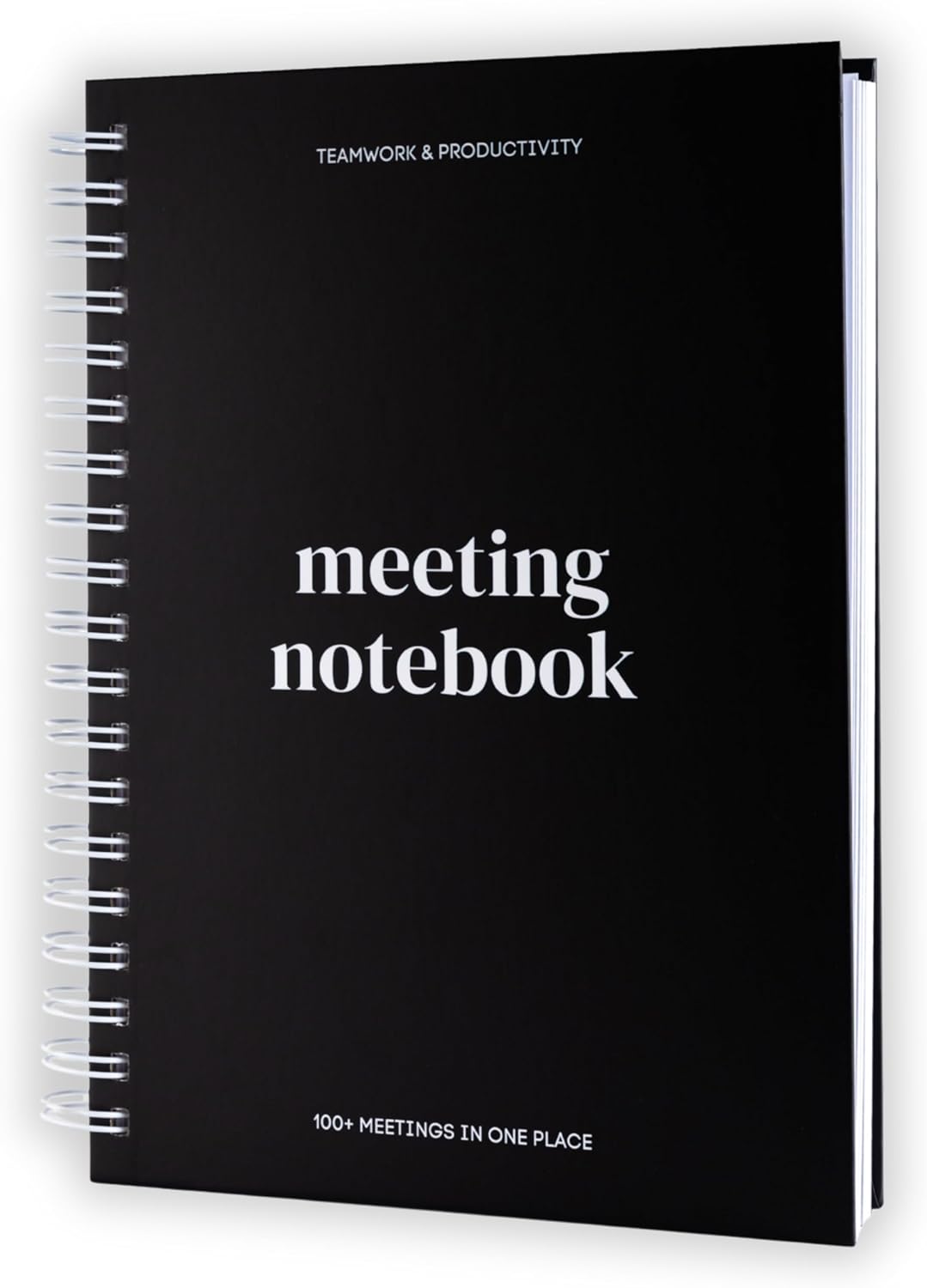 Lamare Meeting Notebook for Work Organization – Perfect Work Notebook for Note Taking, Meeting Planner and Office Supplies for Men & Women