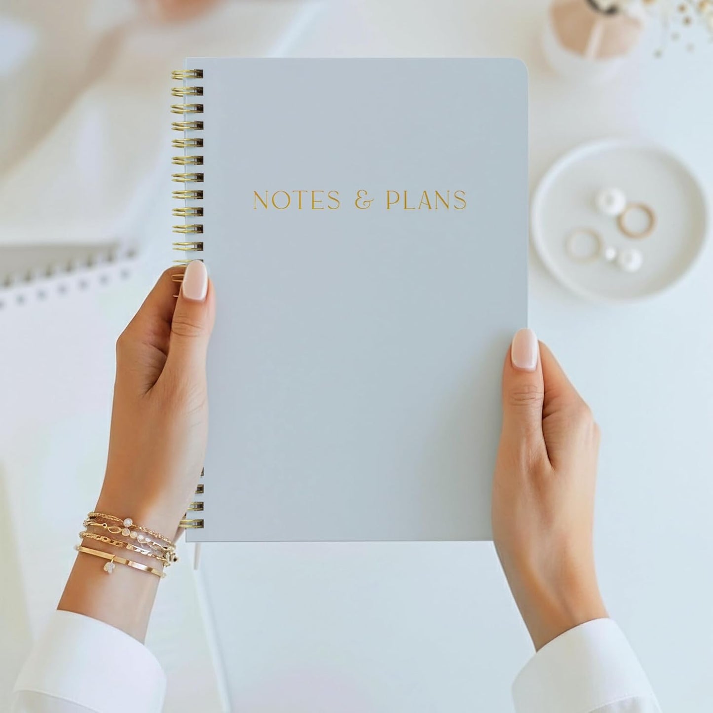 Beautiful Daily Planner And Notebook With Hourly Schedule - Aesthetic Spiral To do List Notepad to Easily Organize Your Tasks And Appointments - Stylish Book And School Or Office Supplies For Women
