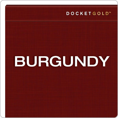 Tops Docket Gold Premium Weight Graph Paper, 8.5" x 11", 4 x 4 Graph Ruled on Front and 1/4" Narrow Ruled on Back, Reinforced Backing, Burgundy Cover, 80 Sheets per Pad (63752) (1 Count)