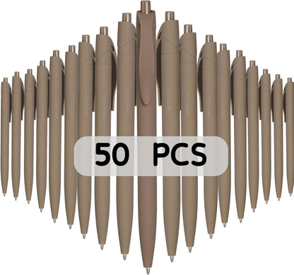 BallPoint Pens, 50 Pack (BLACK Ink),Bulk Pens, Black Barrel,Click Pens for Office Home and School, Retractable Ballpoint Pens, Medium Point, 1.00MM (Black)