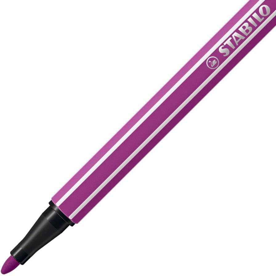 STABILO - Pen 68 - Premium Fibre-Tip Pen - Pack of 18 - Soft colors