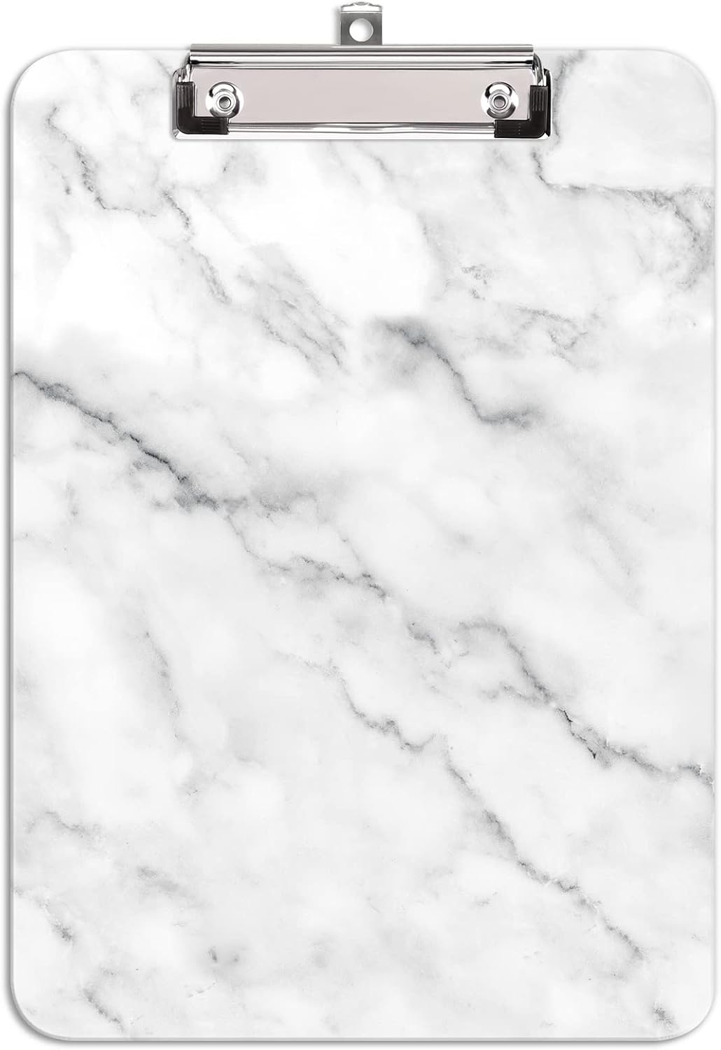 Hongri Plastic Cute Clipboard, Letter Size for Students, Teacher, Woman and Kids, Low Profile Clip, Decorative Pattern, Size 9 x 12.5 in, Dream Marble