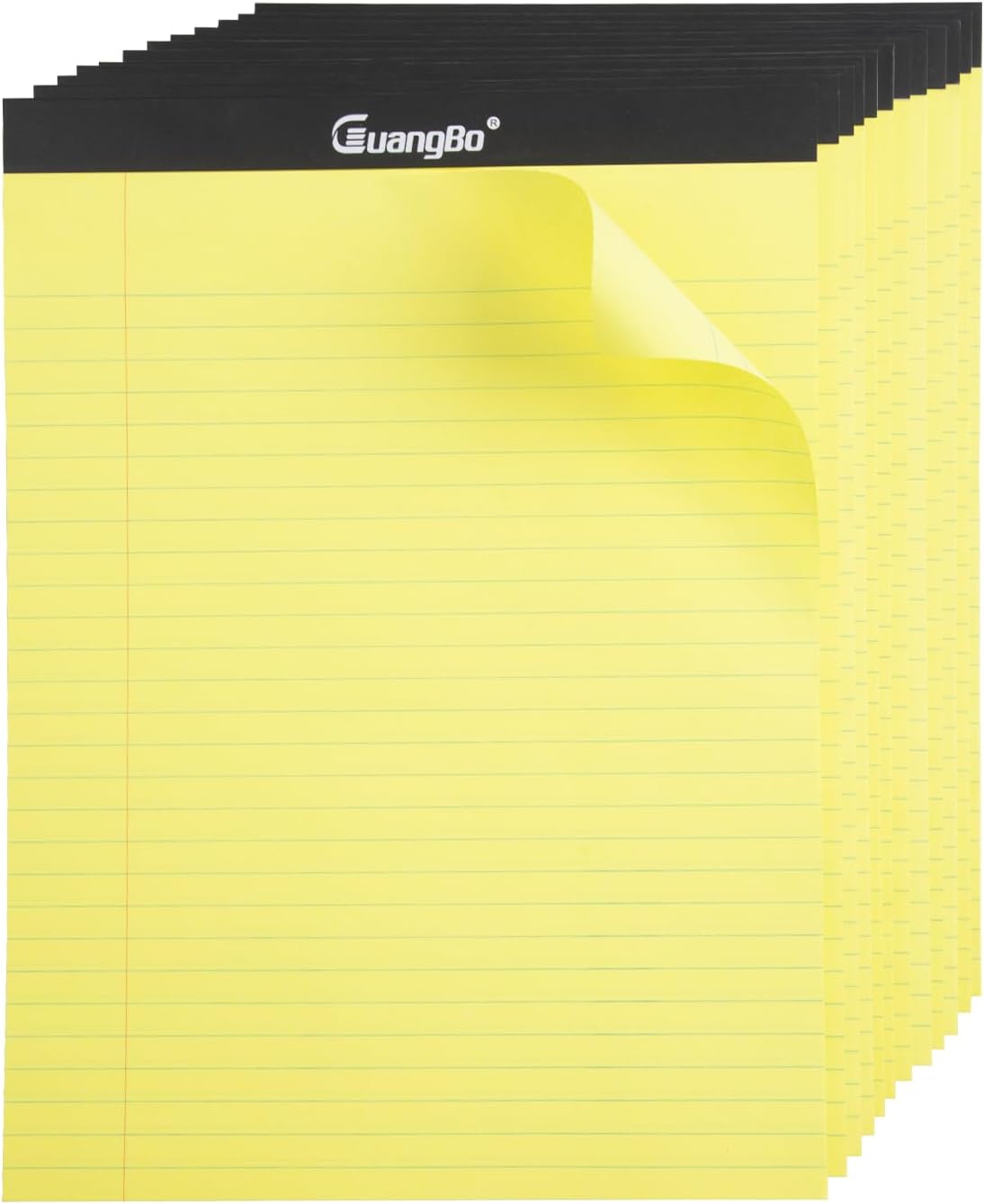 12 Pack White Legal Pads 8.5 x 11 Wide Ruled Note Pad 50 Sheets Notepads Micro Perforated Writing Pad for Work Study Daily Note Taking List