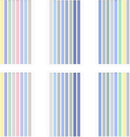 BAYTORY 1380Pcs Transparent Highlighter Tape Reusable, Clear Sticky Tabs for Annotating Books, Long Highlighting Strips Page Markers Index Tabs, Sticky Notes Aesthetic Office School Supplies