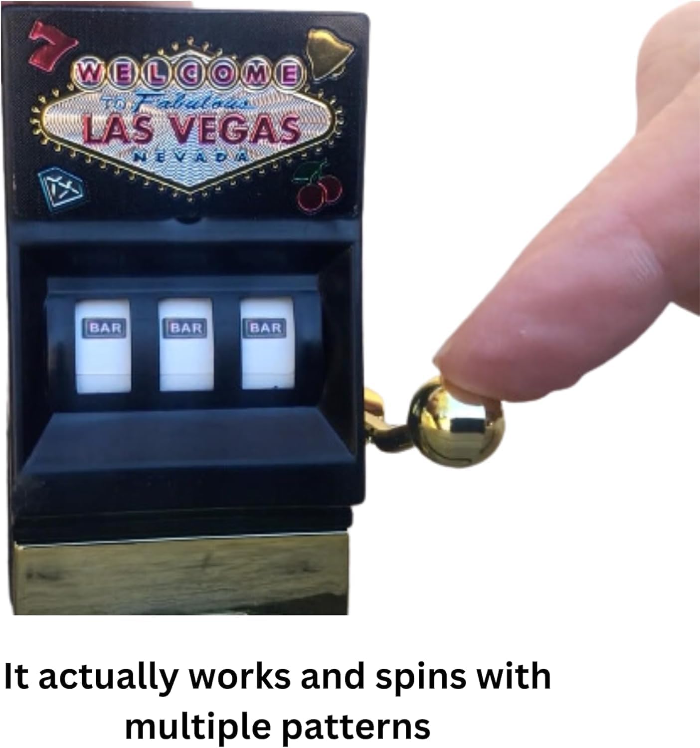Slot Machine Magnet Pencil Sharpner Las Vegas Casino Party Decorations – Great for Themed Cake and Cupcake Toppers for Casino Night or Birthday Parties