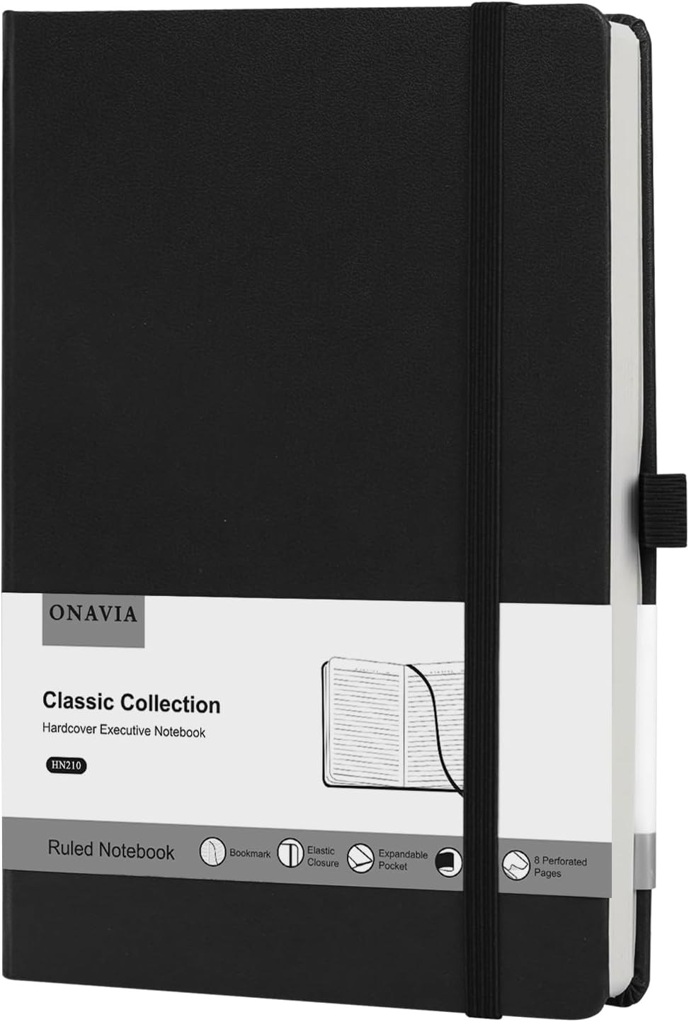 ONAVIA Lined Journal Notebooks for Work, Travel, College, A5 Size 100 GSM Thick Paper, Classic Ruled Journaling Notebook, Hardcover Notepad for Writing 160 Pages, 5.5 x 8.3 inch, Royal Blue
