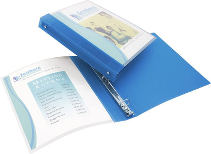 Avery Flexible View 3 Ring Binder, 1/2 Inch Round Rings, 1 Blue Binder (17670)