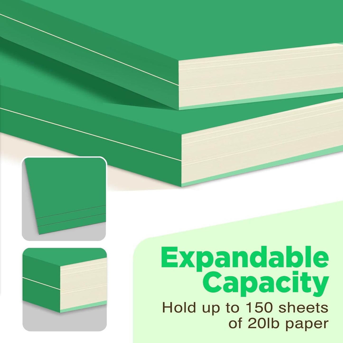 Manilla Folders 8.5 x 11 File Folders Letter Size Manila Folder with 1/3 Cut Tab 100 Pack Paper Folders for Office, School, Home, Business Filing Supplies Made in USA