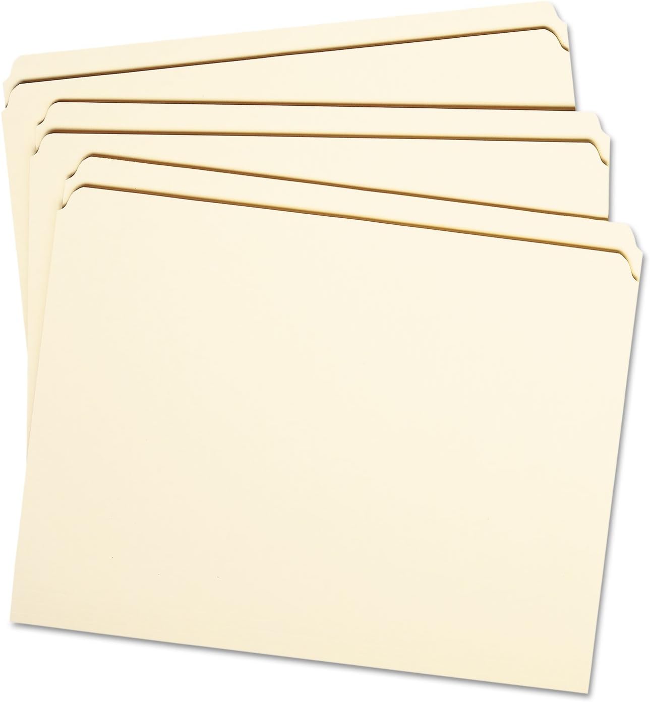 Smead File Folder, Reinforced Straight-Cut Tab (Not Undercut), Letter Size, Manila, 100 per Box (10310)