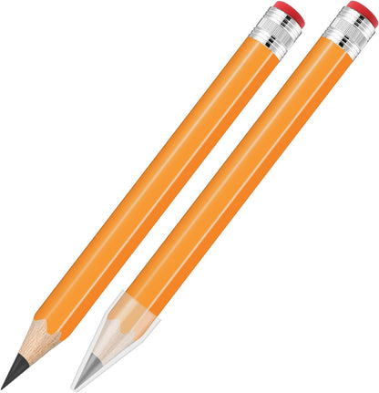 2 Pcs 13 inch Wooden Jumbo Pencils for Prop Giant Big Novelty Wood Pencil with Eraser for Fun Decor, School Projects, Party Favors, and Unique Gifts (Green)