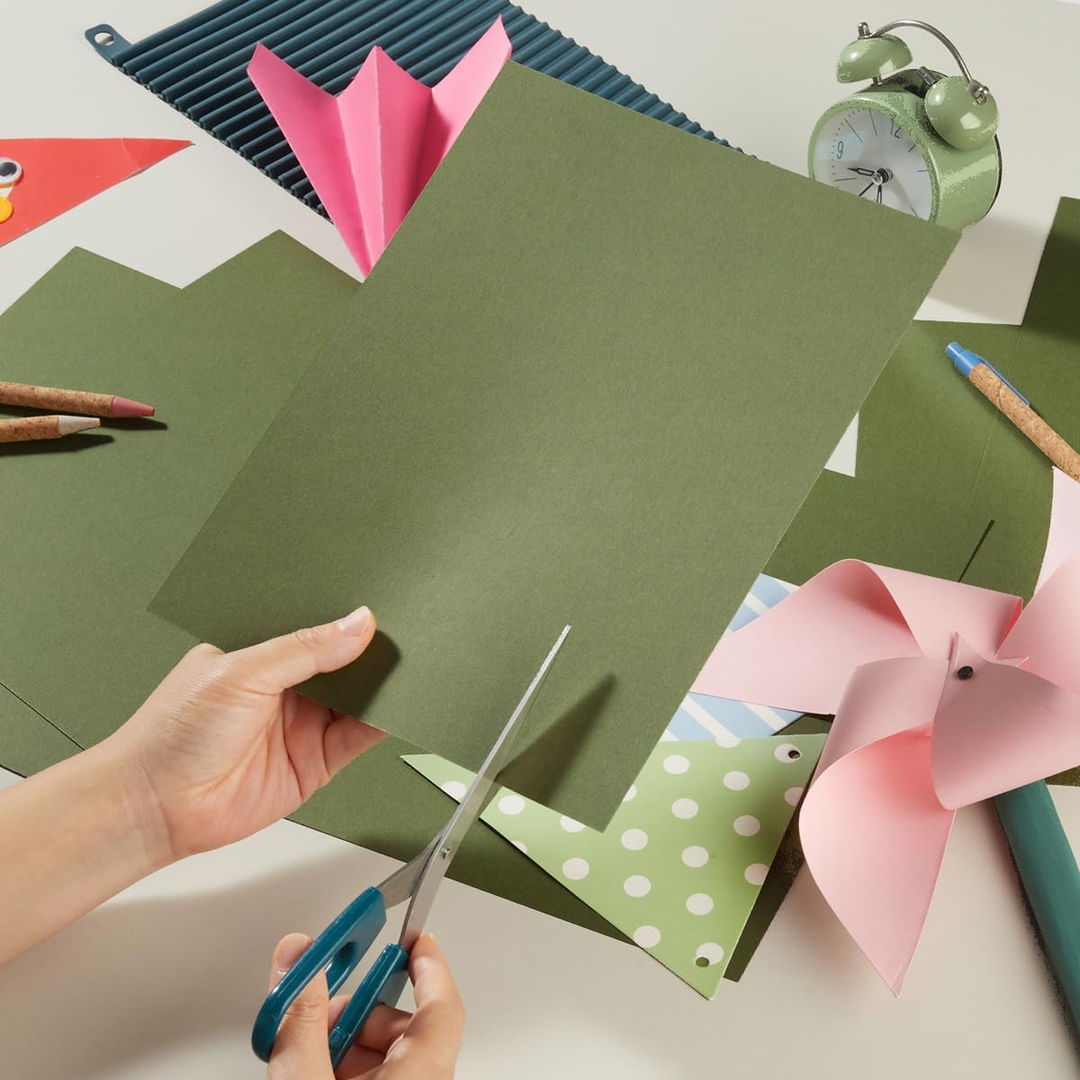 30 sheets Cardstock Paper 8 1/2 x 11 Inches for Crafts and Invitations (White/Red/Blue)