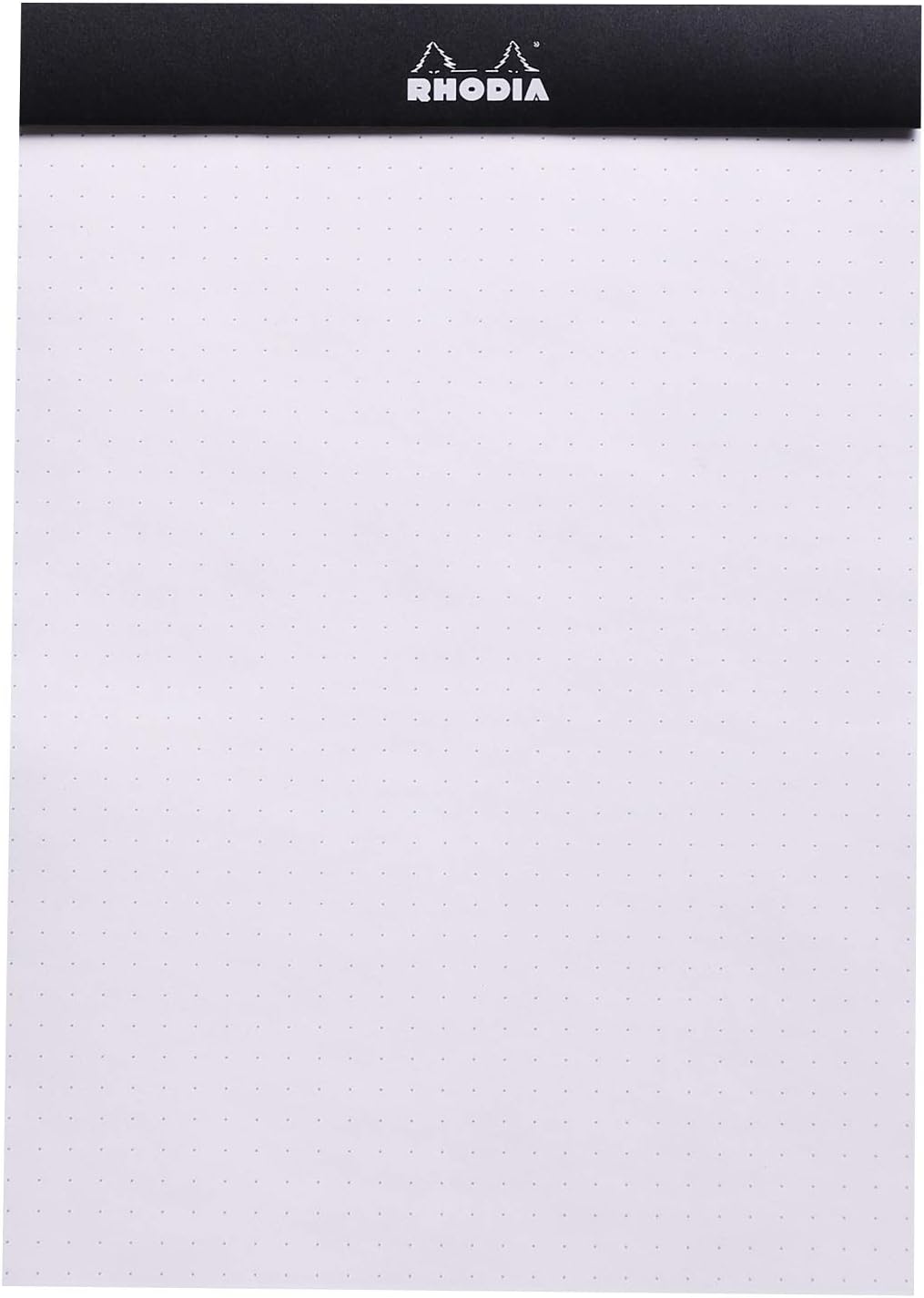 Rhodia Head Stapled Pad, No16 A5, Dot - Black