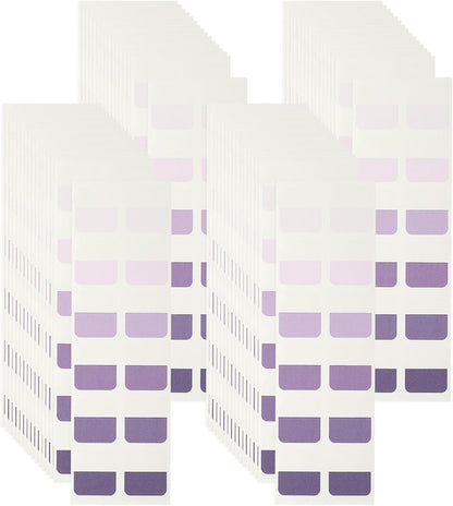 PATIKIL Clear Index Sticky Tabs, 480 Pcs Small Transparent Sticky Notes Bookmarks Planner Stickers Page Tabs for Office Notebooks File Folder Ledger Book, Gradient Pink