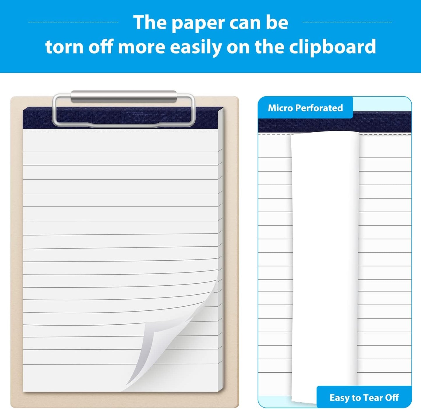 Note Pads 5x8, Narrow Ruled Legal Pad, Multicolor Small Notepads, 30 Sheet/notepad, 8 Pack Colored Legal Pads, Pink Legal Pad, Purple Notepad, Perforated Lined Note Pads for Study, Office, To-Do Lists
