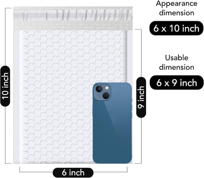 Fuxury Black Bubble Mailers 4x8" 200 Pack Waterproof Padded Envelopes Self Seal Bubble Envelopes Usable Size 4x7" Padded Mailers for Small Business Shipping Envelope Mailers