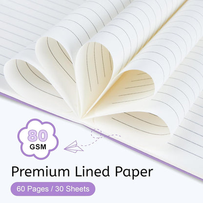 Oucaru 48PCS Pocket Notebook, 3.5" x 5.5", 8 Color, 52 Pages Blank Notebook Mini Notebook Journal, Small Notebook Memo Notepad for Students, Traveler, School Supplies