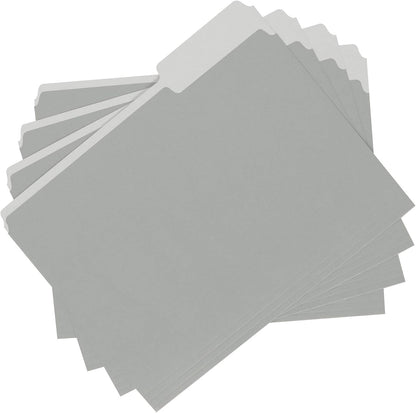 Amazon Basics Manila File Folders, Letter Size, 1/2 Tab in Left and Right Positions, 8.5" x 11", 36-Pack