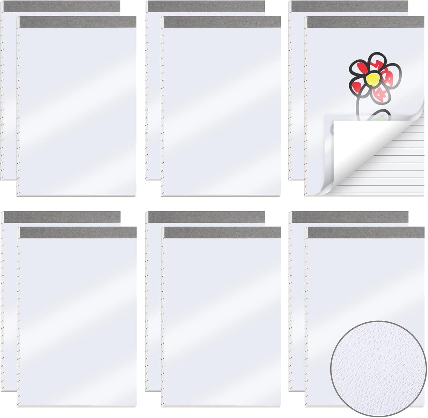 zmybcpack 20 Pack Lined Memo Pads 4”x6” Note Pads - 100 Sheets Each Lined Paper Notepad- Small Memo Scratch Pad Writing Pads(Double Sided Printed)