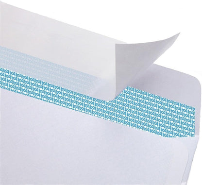 Aimoh 500 Count #10 Double Window Self Seal Security Envelopes - for Invoices, Statements & Business Mailings, Security Tinted - EnveGuard, Size 4-1/8 x 9-1/2 -White -24 LB(30001)