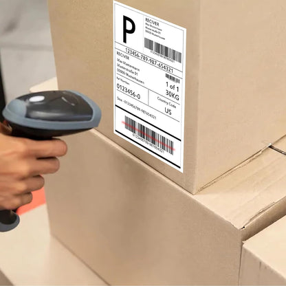 SJPACK 1000 Half Sheet Self Adhesive Shipping Labels, 8.5" x 5.5" Address Labels for Laser & Inkjet Printers(1000 labels-500 Sheet)