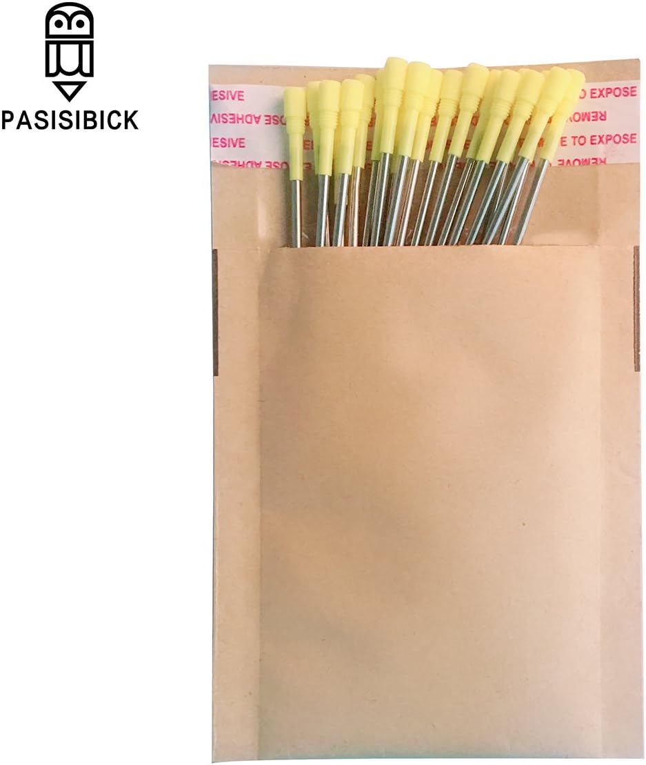 PASISIBICK 3.2 in Black Ink Ballpoint Pen Refills for Metal Diamond Pen(Pack of 20)