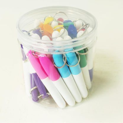 SKKSTATIONERY 36 Pcs Mini Dry Erase Markers, Whiteboard Markers, Marker Pens 3.5'', Black.