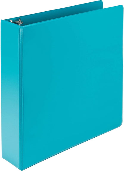 Samsill Plant-Based 2 Inch Durable Round Ring, View Binder, Eco-Friendly, USDA Certified Biobased, Single, Turquoise