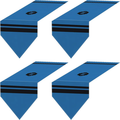 Breling 4 Pcs Preschool Graduation Decorations Table Runner Kindergarten Graduation Tablecloth Composition Pencil Crayon Ruler Notebook Table Runner for School Dining Room Classroom Party Decoration