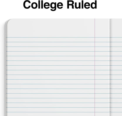 STAPLES Composition Notebook, 9.75” x 7.5”, College Ruled, 100 Sheets, Assorted Colors, 48/Carton
