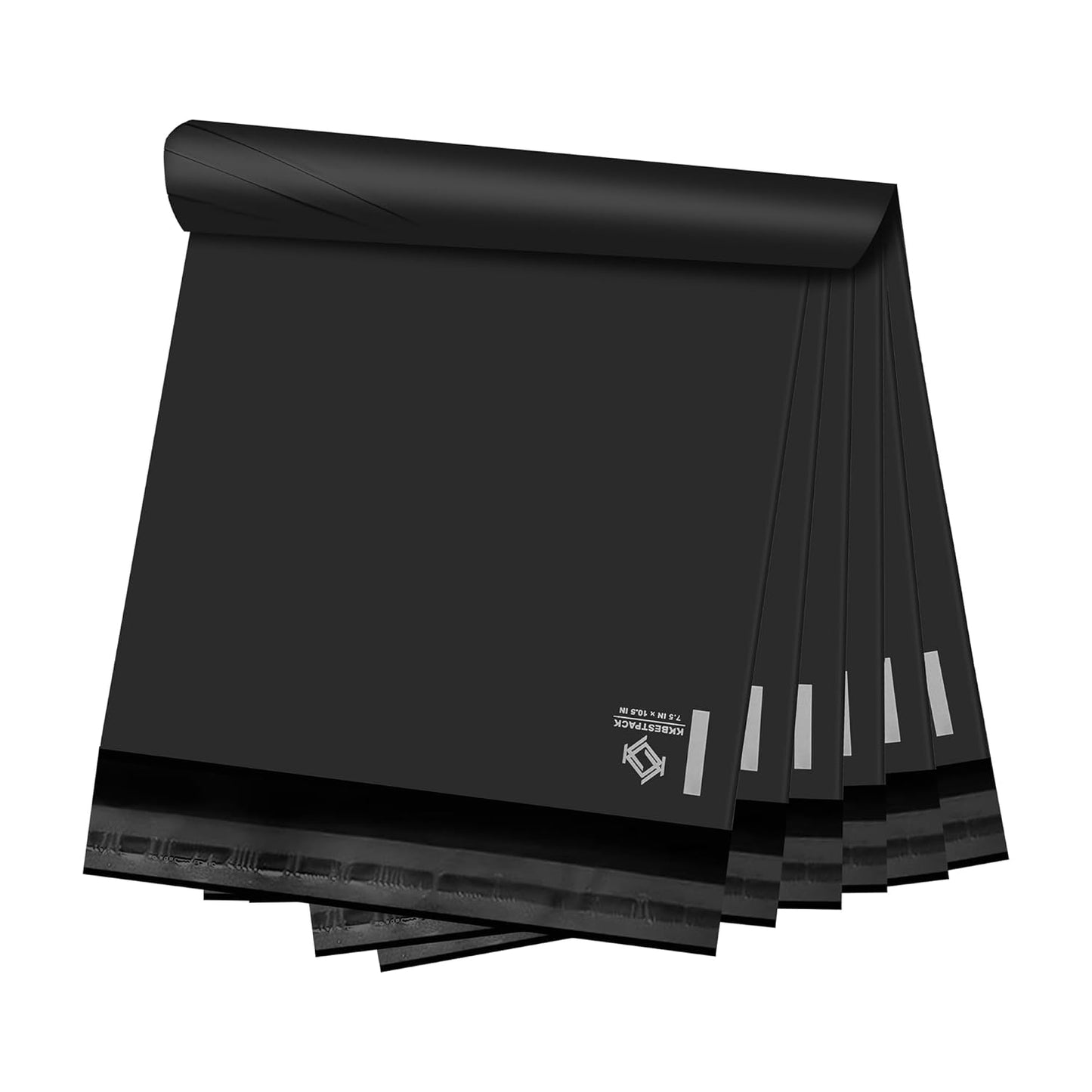 KKBESTPACK 100 Large Poly Mailers 10x13 Shipping Bags for Small Business – Self Sealing Package Envelopes (10 x 13 Pack of 100, Black)