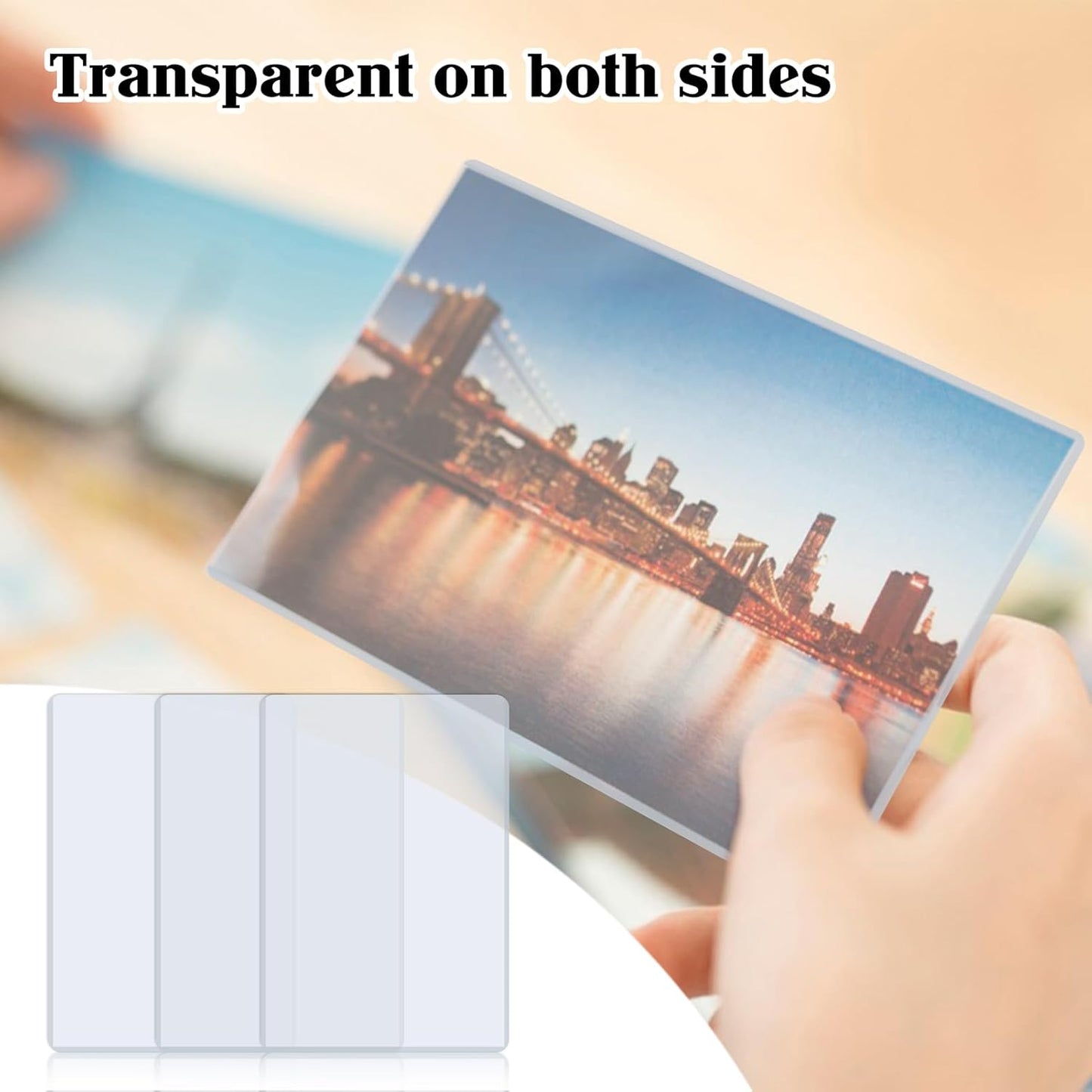 8.5" x 11" Hard Plastic Sheet Protectors, Rigid Clear Waterproof Protectors, Paper Sleeves Photo Plastic Sleeves (14 Pack)