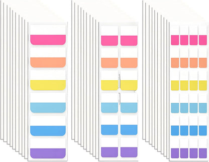 420 Pcs Sticky Index Tabs, Transparent Annotation Tabs, Repositionable Page Sticky Tabs for Notebooks (Bright)