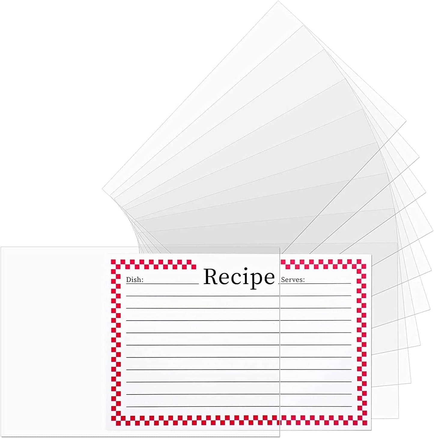 3x5 Recipe Card Protectors,100 Count,Recipe Card Covers,Index Card Sleeve