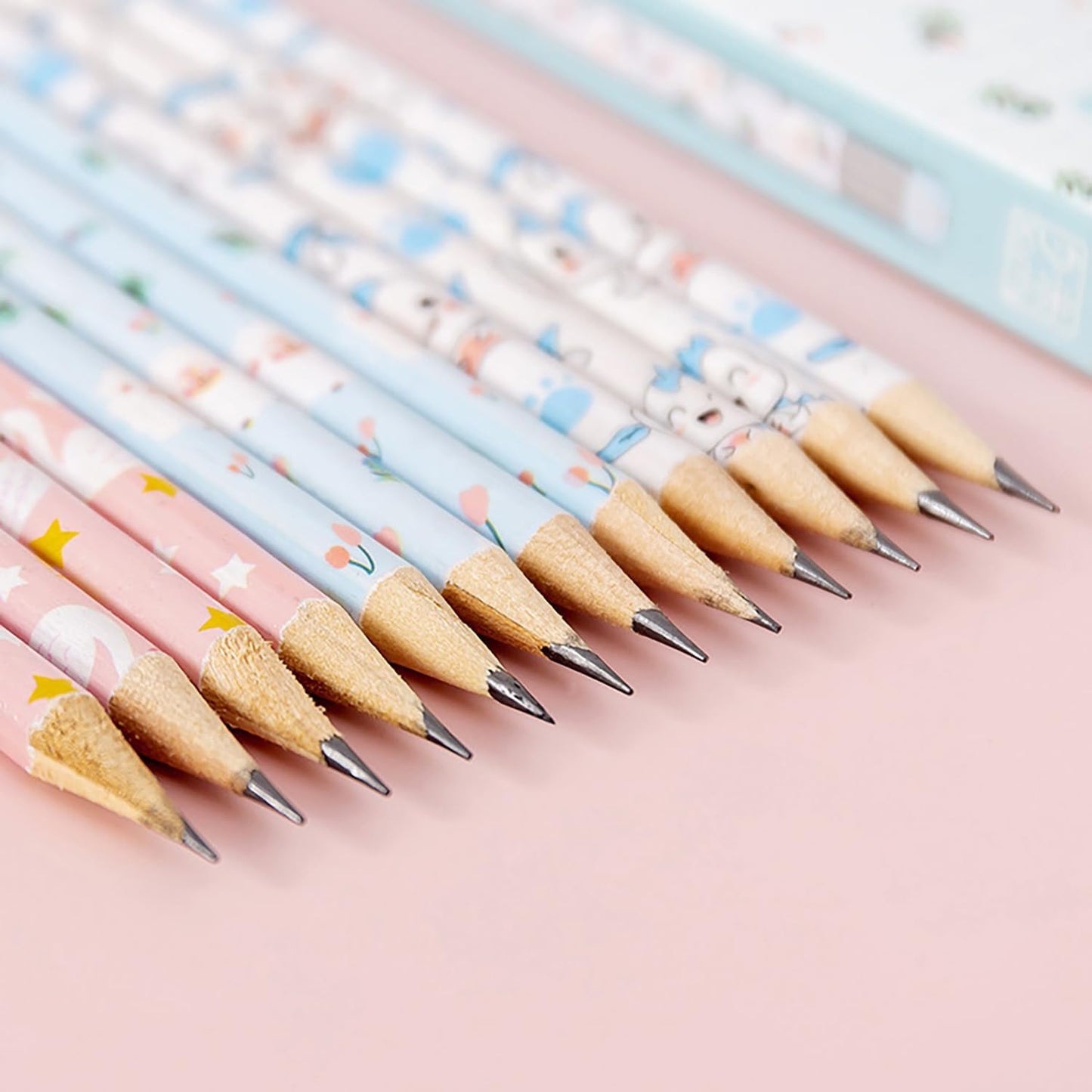 30pcs HB Art Drawing Pencils Bulk Cute Fun Novelty Wooden Writing Pencils with Erasers for Students Reward Teacher Classroom Office (Green)