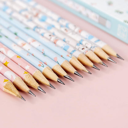 30pcs HB Art Drawing Pencils Bulk Cute Fun Novelty Wooden Writing Pencils with Erasers for Students Reward Teacher Classroom Office (Green)