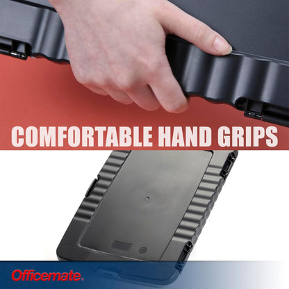 Officemate Slim Clipboard Storage Box, Charcoal (83303)
