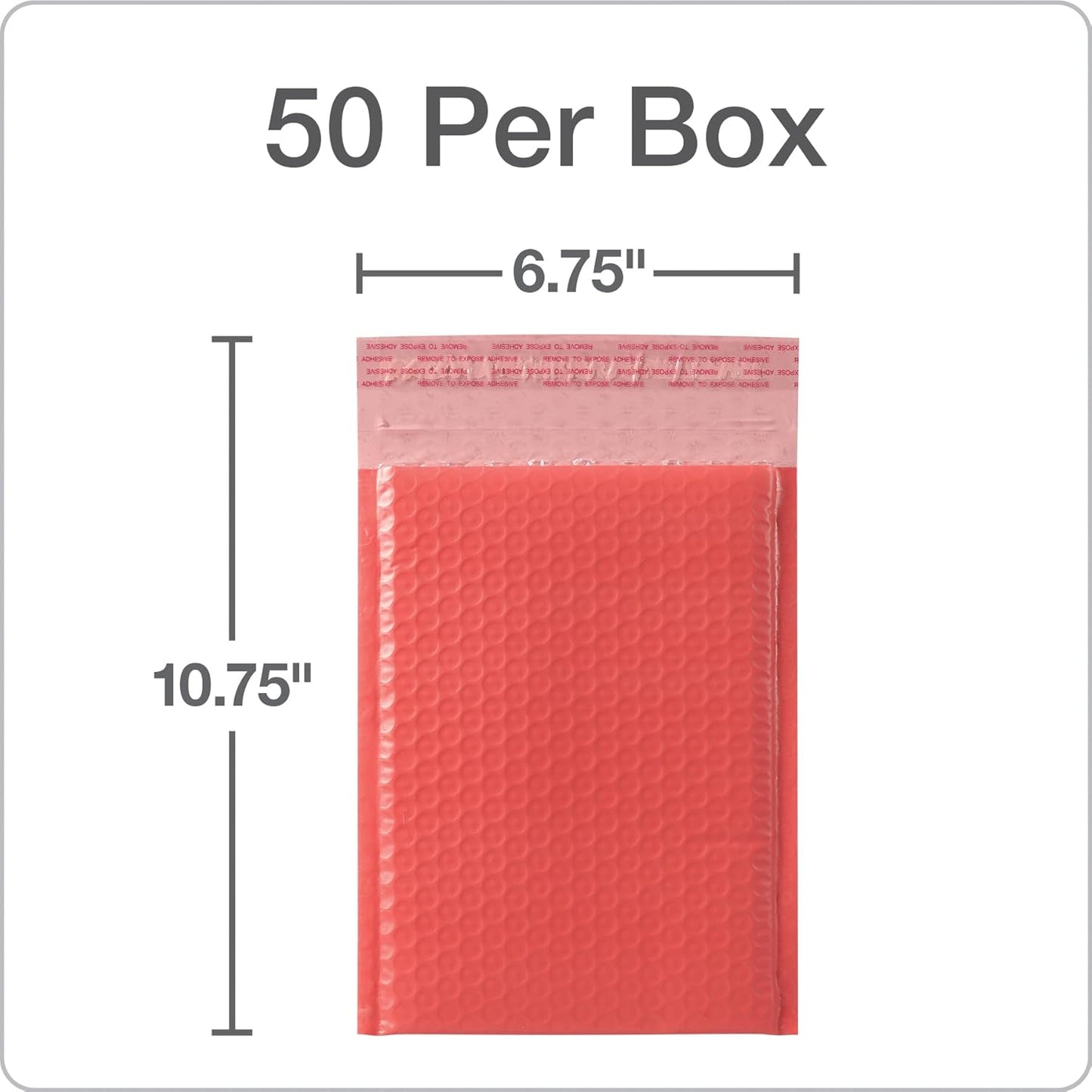 Quality Park Bubble Mailers, 6 x 9 Inch, White Poly Mailers, Padded Envelopes, Shipping Envelopes, Water Resistant, Self Seal, 50 Per Box (QUA85856), Plastic