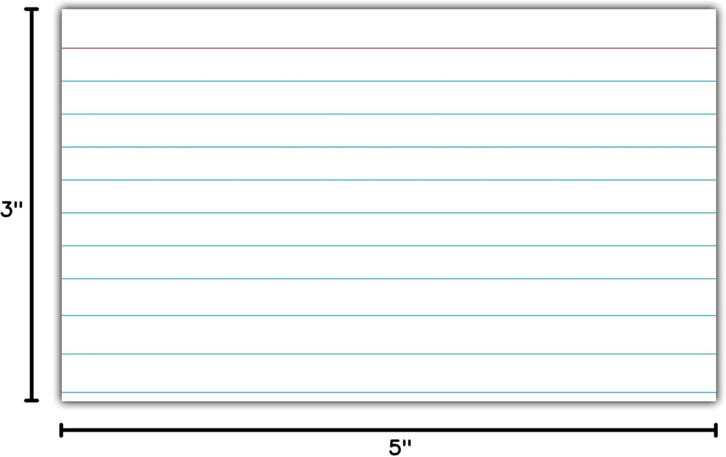 C-Line Index Cards, 3" x 5", White, 100/PK (48807)