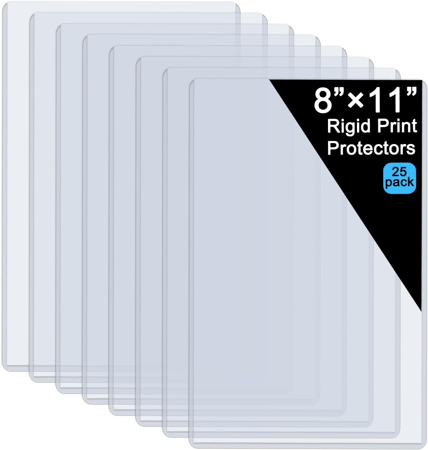 8.5" x 11" Hard Plastic Sheet Protectors, Rigid Clear Waterproof Protectors, Paper Sleeves Photo Plastic Sleeves (14 Pack)