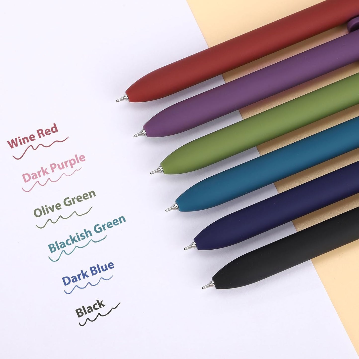 10 Pieces Gel Ink Pen Refills Replaceable Ballpoint Black Ink Pen Refills Extra Fine Point 0.5mm Smooth Writing for Office School Supplies (Black Ink)