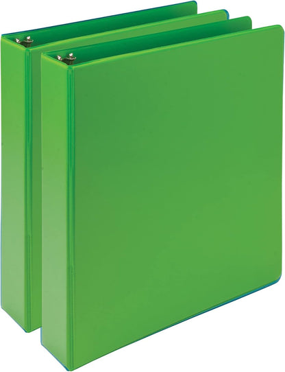 Samsill Plant-Based 2 Inch Durable Round Ring, View Binder, Eco-Friendly, USDA Certified Biobased, Single, Turquoise