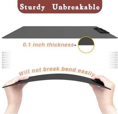 Clipboards 4 Pack Plastic Clipboards Letter Size, Durable Clipboard with Low Profile Metal Clip for Classroom Office Teachers Students Nurses