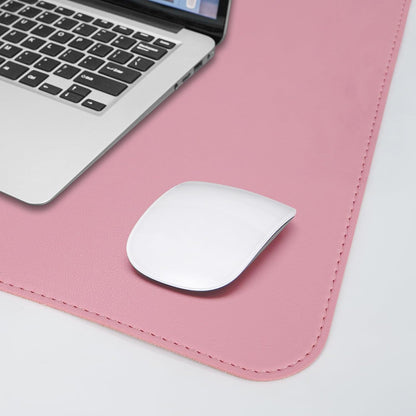 Large Desk Mat 47.2" x 17" Leather Desk Pad Protector with Natural Cork & PU Leather, Non-Slip Office Desk Mat, Large Mouse Pad, Waterproof Desk Blotter pad for Office&Home(Black)