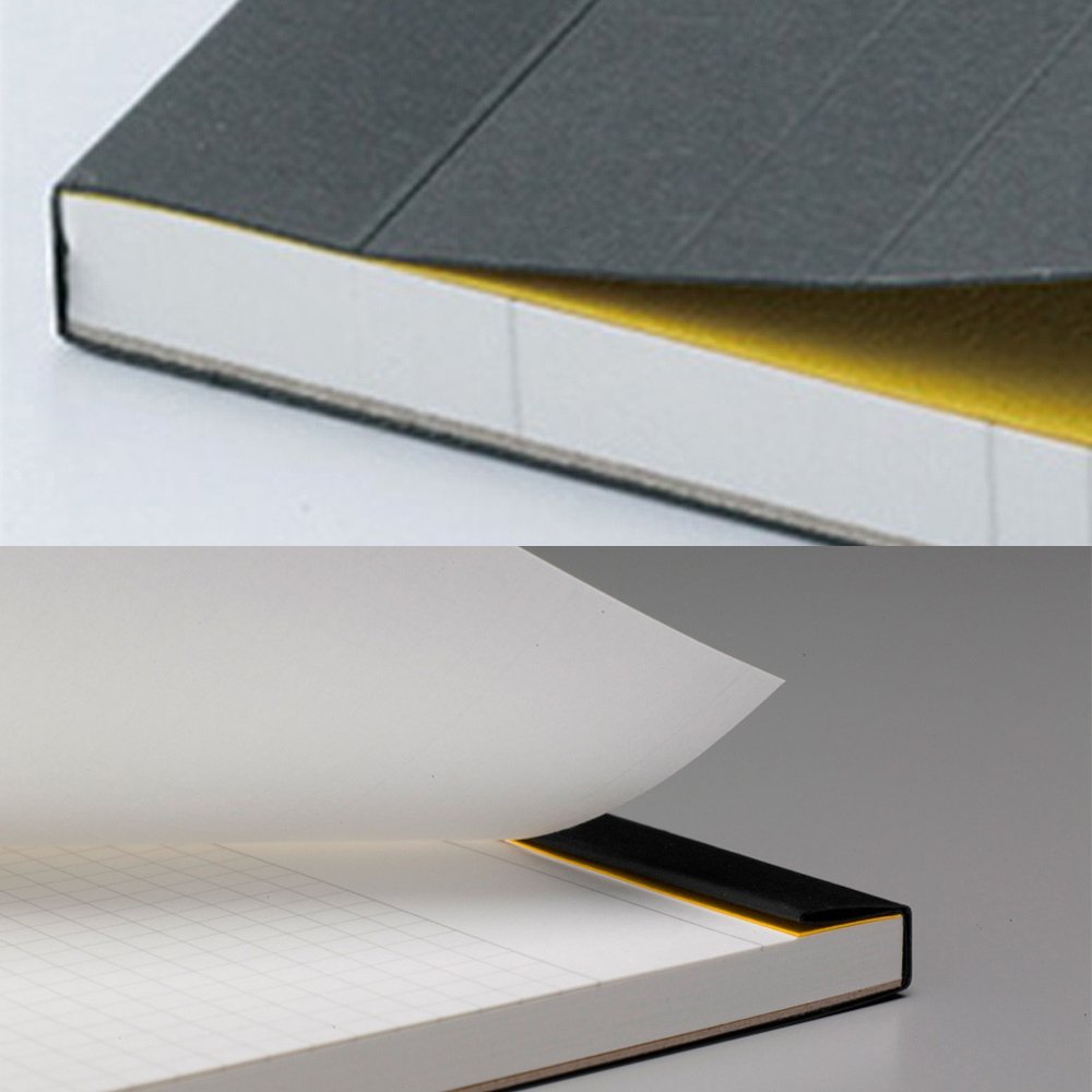 Maruman Mnemosyne Stapled Grid Notepad- A4, 8.27" x 11.69", 70 Sheets / 140 Pages, 5mm Graph Paper Notepad, Perforated Pages, Vertical Binding, With Quality Paper Made in Japan