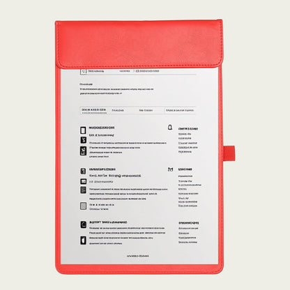 PATIKIL A4 Letter Size PU Leather Clipboard, 9.5"x13.5" Business Magnetic Padfolio with Pen Holder Organizer Office Folder Writing Board Style 2, Black