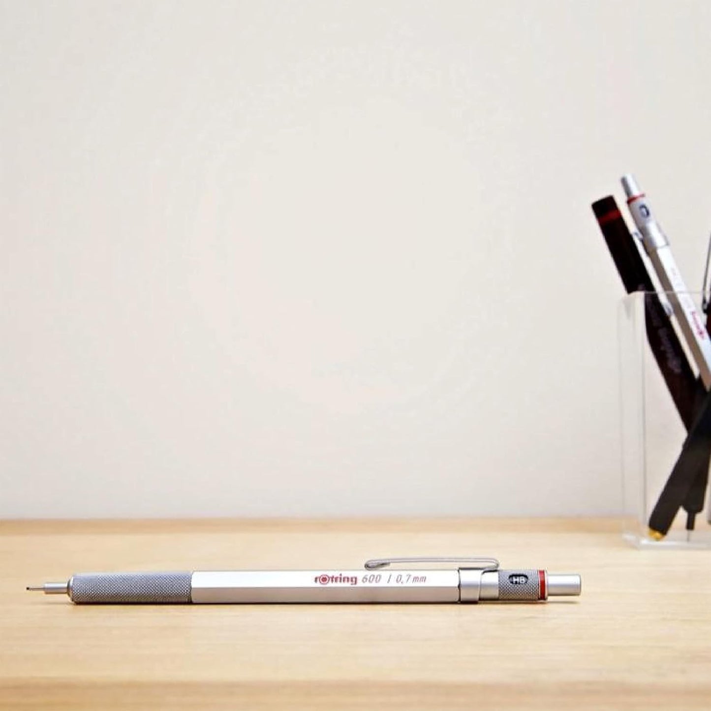 rOtring 600 Mechanical Pencil, 0.7 mm Lead, Silver Metal Barrel - For Technical Writing, Drawing, Sketching
